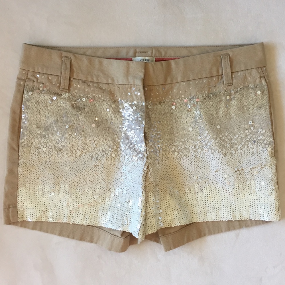J. Crew Collection Sequined Shorts
